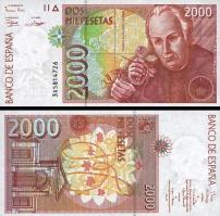 *2000 pesiet Španielsko 1992, P164 UNC - Kliknutím na obrázok zatvorte -